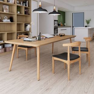北欧实木办公桌椅组合 简约经理办公室电脑桌 家用书房长方形书桌