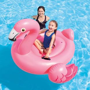小红鹤坐骑儿童戏水玩具充气浮排游泳圈坐骑 57558