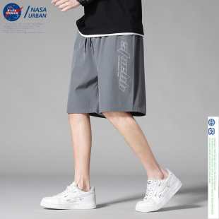 URBAN联名短裤 跑步羽毛球冰丝休闲五分裤 NASA 男士 夏季 速干裤
