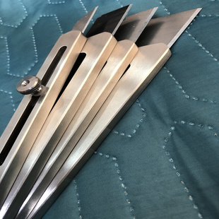 25mm全304不锈钢美工刀架刀柄重型全钢金属工业级壁纸刀手工