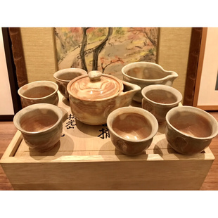 萩烧名家精品 日本进口 公道 日式 茶杯茶壶 复古功夫茶宝瓶