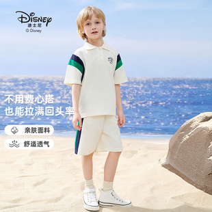 迪士尼儿童夏季 套装 恩佳专享 新款 短袖 休闲亲肤YYT24L053 短裤