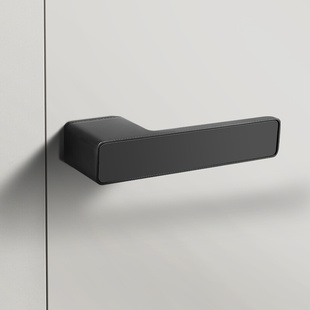 极简门锁室内卧室静音磁吸生态门把手现代简约隐藏钥匙房门 意式