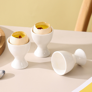 简约陶瓷鸡蛋杯托鸡蛋盅实用鸡蛋座鸡蛋托蛋杯餐桌用具鸡蛋托陶瓷