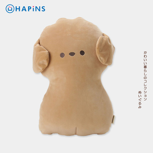 日本HAPiNS原创设计刺猬fufu狗抱枕沙发靠枕沙发飘窗枕头客厅可爱