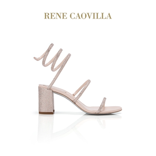 RENE CAOVILLACLEO系列粗跟水钻凉鞋 RC凉鞋