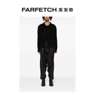 Yohji Yamamoto男士 FARFETCH发发奇 羊毛混纺长裤