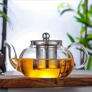 耐高温玻璃茶壶不锈钢过滤泡茶壶钢漏壶大小容量家用茶具套装 直销