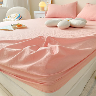 水洗棉床笠三件套全包围防滑单件床单席梦思床垫保护套防尘罩床罩