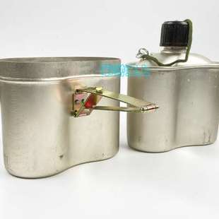 库存老货78式 露营铝水壶 饭盒水壶怀旧多功能铝饭盒可烧水户外老式