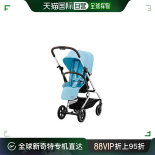 欧洲直邮CYBEX 赛百斯 婴 婴儿推车系列 蓝色提篮银色支架可调节式