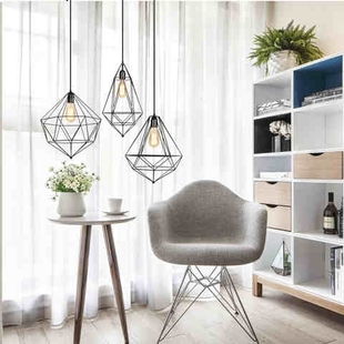 北欧灯具客厅现代简约风格 创意复古餐厅LED吊灯 大气卧室家用个性