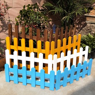 幼儿园围栏花园户外碳化防腐木栅栏阳台装 饰栏杆室内小篱笆护栏