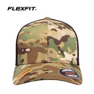 FLEXFIT 全封闭网帽棒球帽 MC迷彩帽男大头围鸭舌帽战术 美国正品
