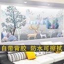 现代简约客厅自粘装 饰画沙发背景墙壁画卧室床头贴画3D立体墙贴画