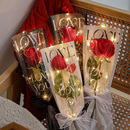 单支花束包装 袋新款 纸花艺diy材料袋花店 多支玫瑰鲜花花束包装