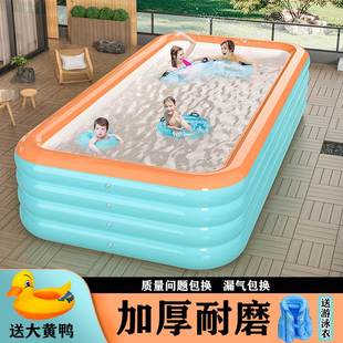 充气游泳池儿童家用简易折叠婴儿游泳桶宝宝加厚户外大水池