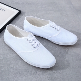 老式 白色鞋 全白小白鞋 老款 历史鞋 白球鞋 软底运动鞋 舞蹈 老北京布鞋