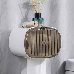 卫生间厕纸盒厕所纸巾盒抽纸盒卫生纸置物架卷纸防水壁挂式 免打孔