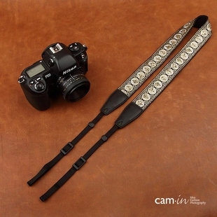 cam in绣花系列民族风单反数码 徕卡微单相机肩带cam8408 相机背带