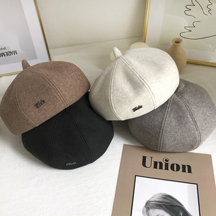推荐 cap fashion lady hat beret women wool берет winter