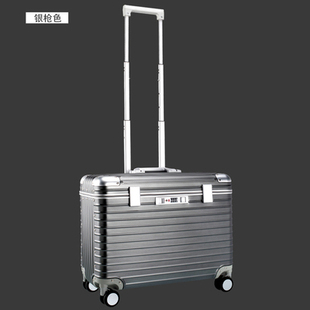 高档全铝镁合金拉杆箱摄影箱x密码 旅行万向轮小型行李箱子21寸