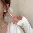 施家珍珠耳钉2024新款 高级感耳环925银针耳饰女轻奢气质耳夹 爆款