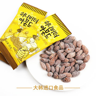 韩国进口零食 芭蜂蜂蜜黄油扁桃仁杏仁味35g坚果果仁休闲食品