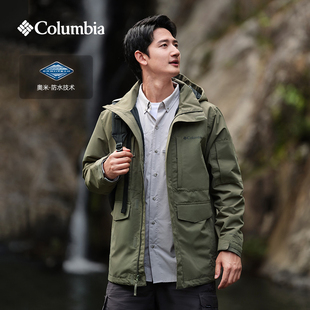 Columbia哥伦比亚冲锋衣男士 户外防水连帽夹克外套WE9012 春夏新款