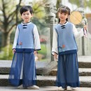 儿童中国风汉服校服书童表演服小学生套装 春 幼儿园园服男女童唐装