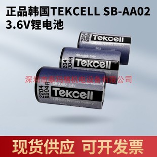 2AA 原装 韩国Tekcell AA02 SIZE 3.6V安川台达PLC探头锂电池