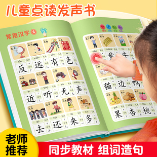 儿童识字大王3000字卡片点读机认字早教发声书幼儿园小孩有声神器