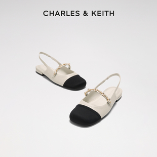母亲节礼物 70900382珠链小香风凉鞋 CHARLES&KEITH夏女鞋 CK1