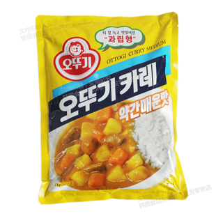 韩国进口不倒翁咖喱粉1kg中辣微辣韩国料理用盖饭调味料10袋299元