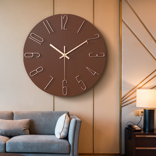 客厅挂钟网红家用钟表简约现代2022新款 时钟创意卧室静音石英钟
