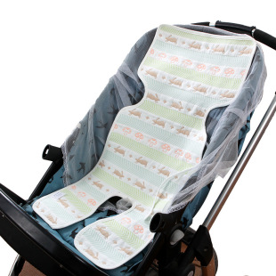 夏季 婴儿纱布软凉席推车坐垫 儿童餐椅坐垫 宝宝安全座椅凉席