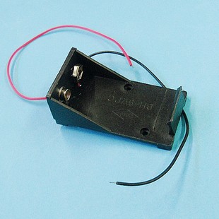 一1节 装 塑胶固定盒 颗 不带盖 粒9伏6F22带导线电池座扣