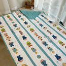 儿童全棉床盖婴幼儿宝宝床床单午睡被夹棉加厚卡通纯棉双面衍缝垫