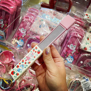 日本面包超人博物馆采购可爱折叠梳子卡通随身便携化妆镜子小梳子