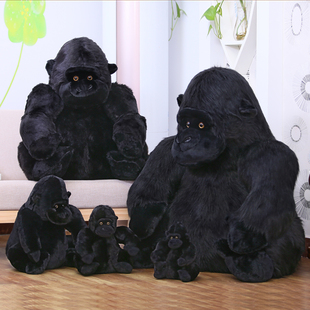 仿真大号黑猩猩毛绒玩具金刚公仔布娃娃猴子新款 玩偶女生生日礼物