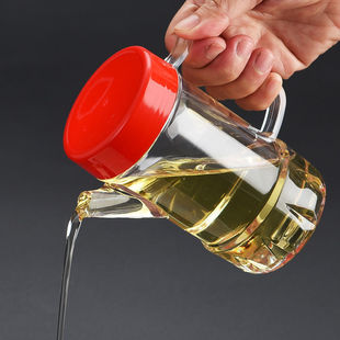 加厚塑料油壶厨房防漏酱油瓶家用透明醋瓶香油壶酒店餐厅调味料瓶