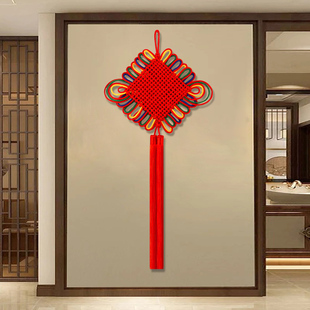 新年中国结高档挂件客厅玄关吉祥挂饰手工编织进门如意结用品大全