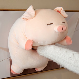生日礼物送女友超软可爱小猪毛绒玩具软体抱枕猪猪公仔玩偶哄睡觉
