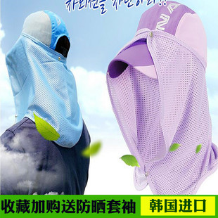 韩国防晒面罩护脸遮阳高尔夫运动夏季 薄围脖透气防紫外线户外口罩