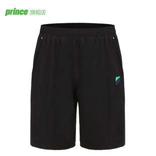 Prince王子 网球运动服运动短裤 成人速干 黑色男款