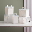 马克笔盒子收纳盒便携式 大容量文具盒多功能塑料盒环保防水设计12 笔盒桌面工具箱全套