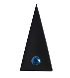 厂现代几何创意蓝色圆球黑白三角形摆件样板房书房桌面软装 陈列促