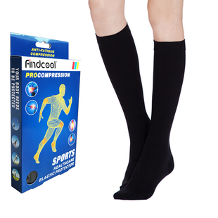 Findcool护腿中筒护士弹力袜弹性袜循序减压飞行袜护小腿男女袜