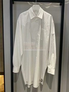 Margiela 式 Maison 马吉拉2024新款 女装 连衣裙 棉质府绸白色衬衫