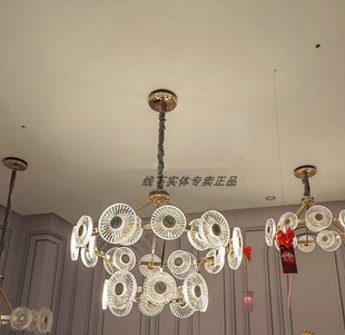 新款 线下实体店专卖灯具 安装 瑰丽 客餐厅卧室水晶吊灯壁灯